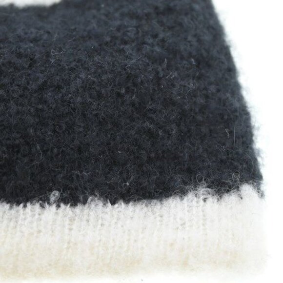 Chanel Knit Cap Beanie Black White main image 6